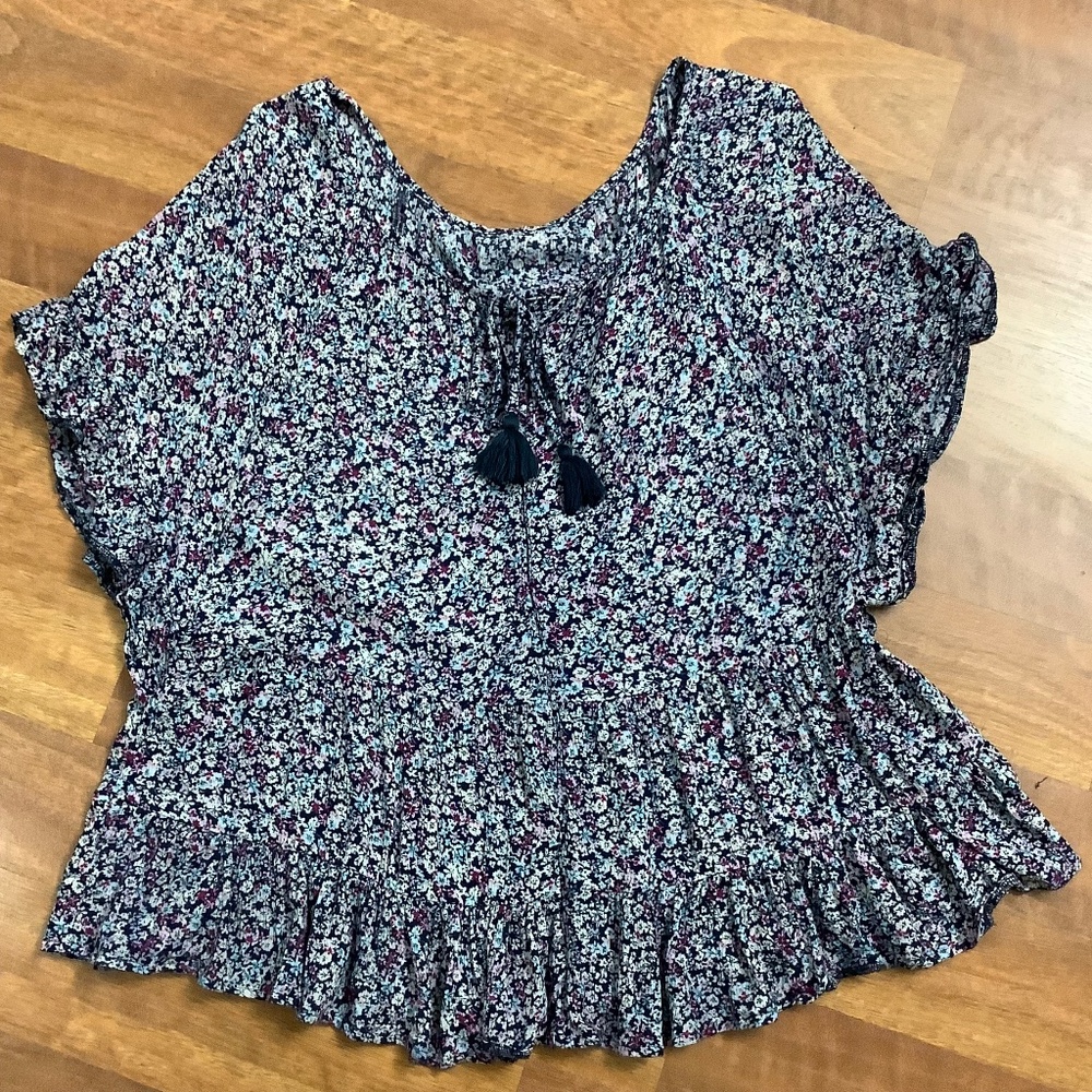 Floral Print Women's Blouse